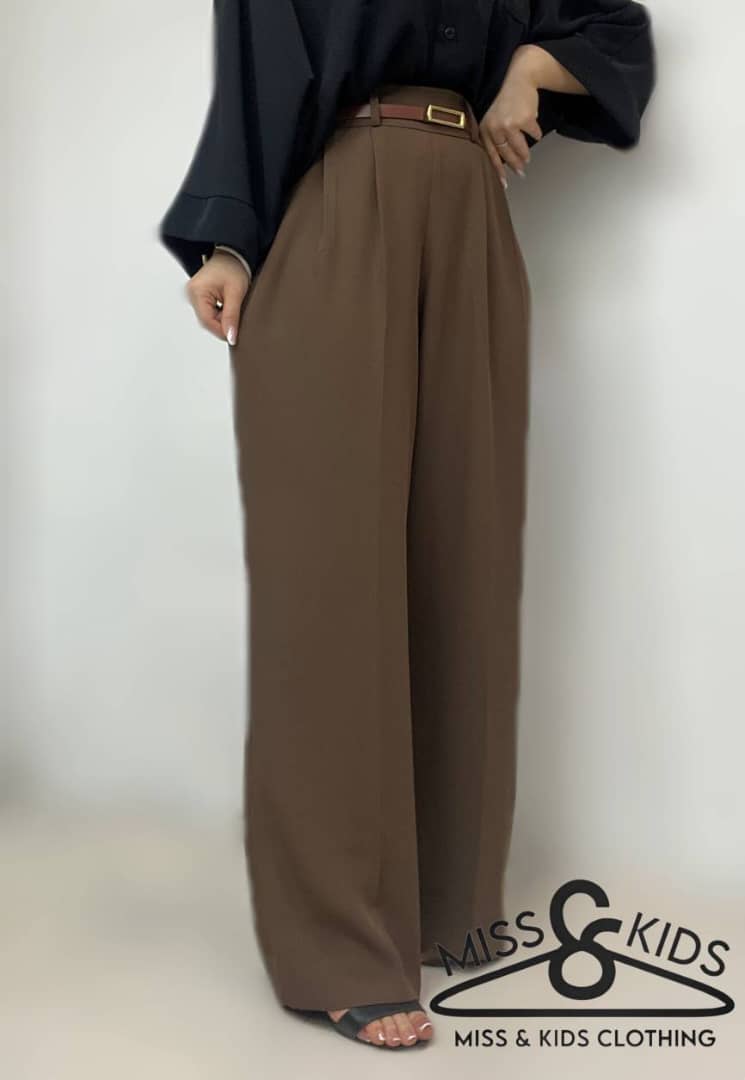 شلوار زنانه دوخت داخلی پارچه ترک جنس کرپ